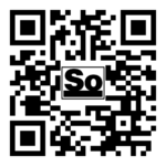 QR code link square with So in the middle.