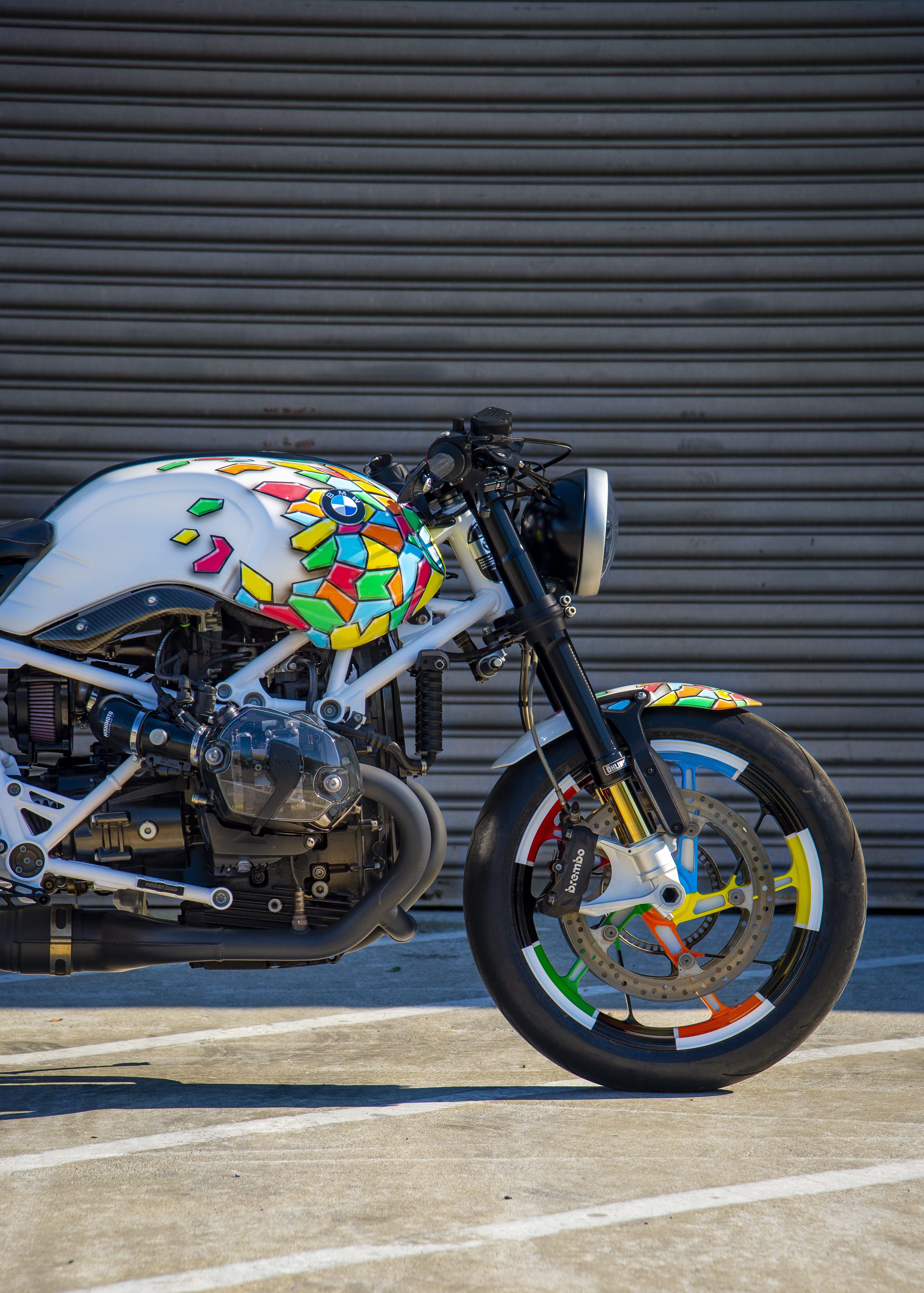 Custom BMW R nineT name ROOTED